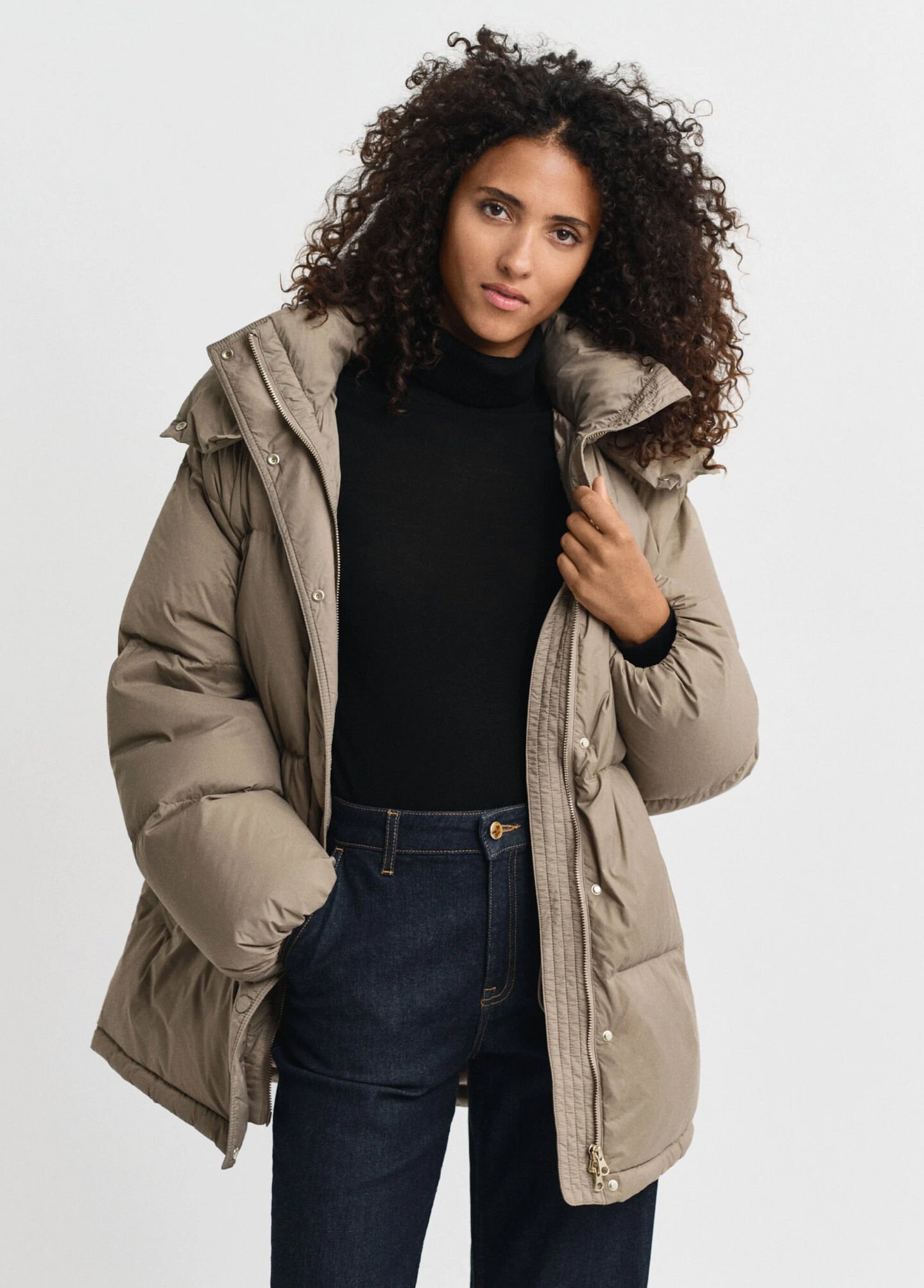 Mid Length Down Jacket