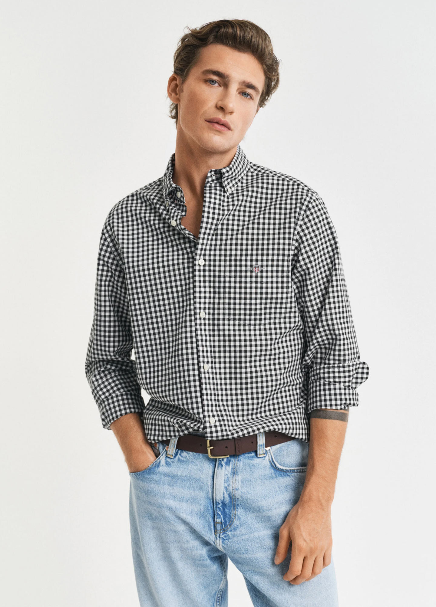 Regular Fit Classic Gingham Poplin Shirt
