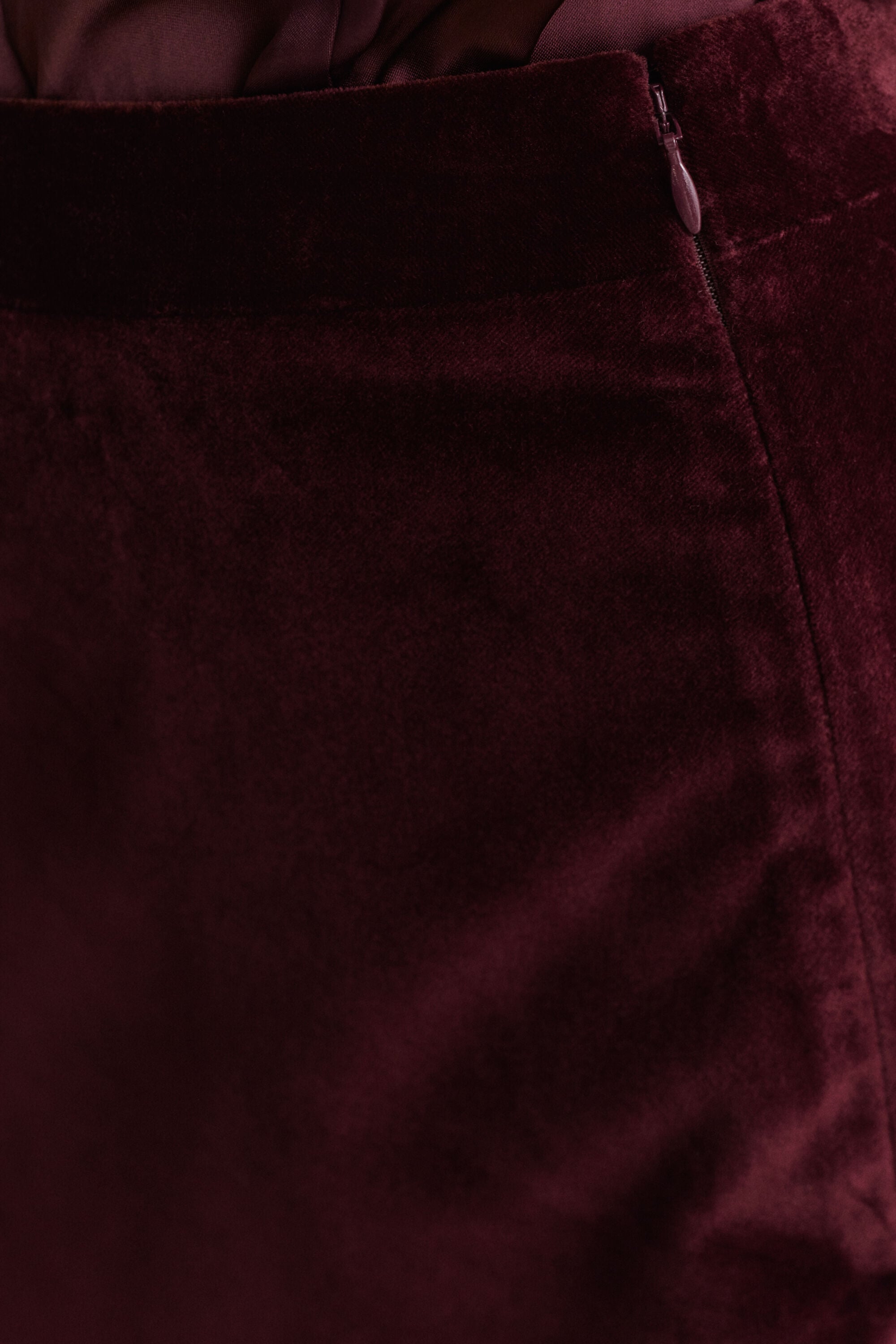 Velvet Pencil Skirt