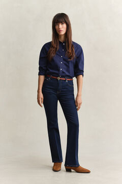 Slim Flared Stretch Jeans — DARK BLUE 7