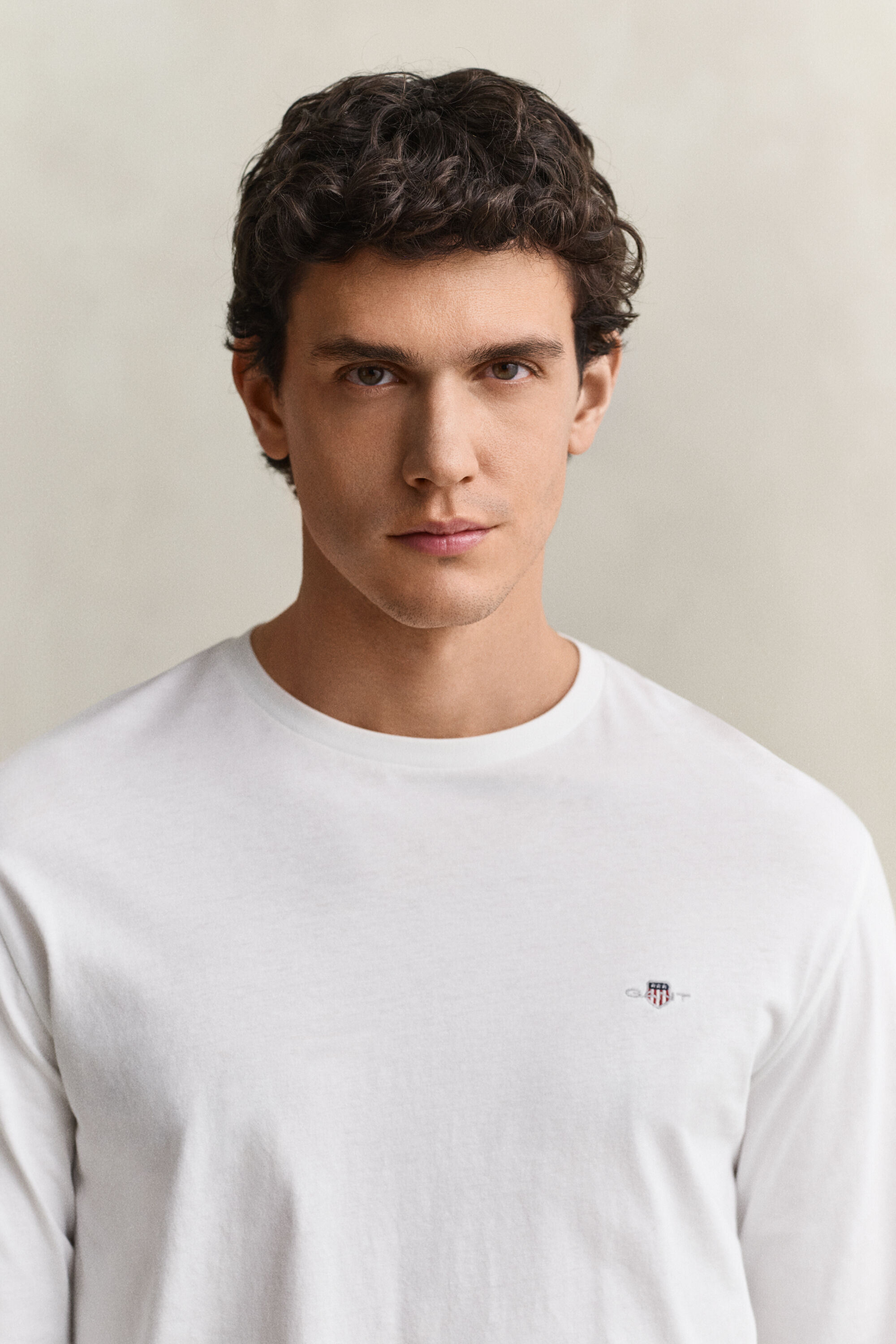 Shield Long Sleeve T-Shirt — EGGSHELL