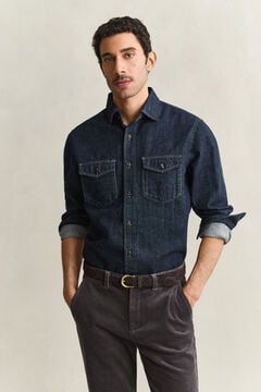 Denim Selvedge Shirt — DARK INDIGO 6