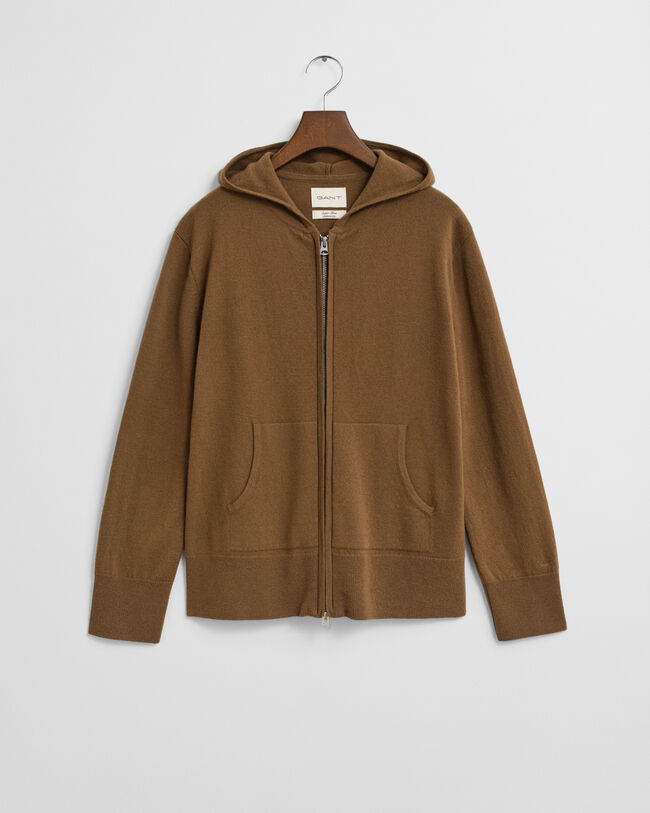 Superfine Lambswool Zip Hoodie