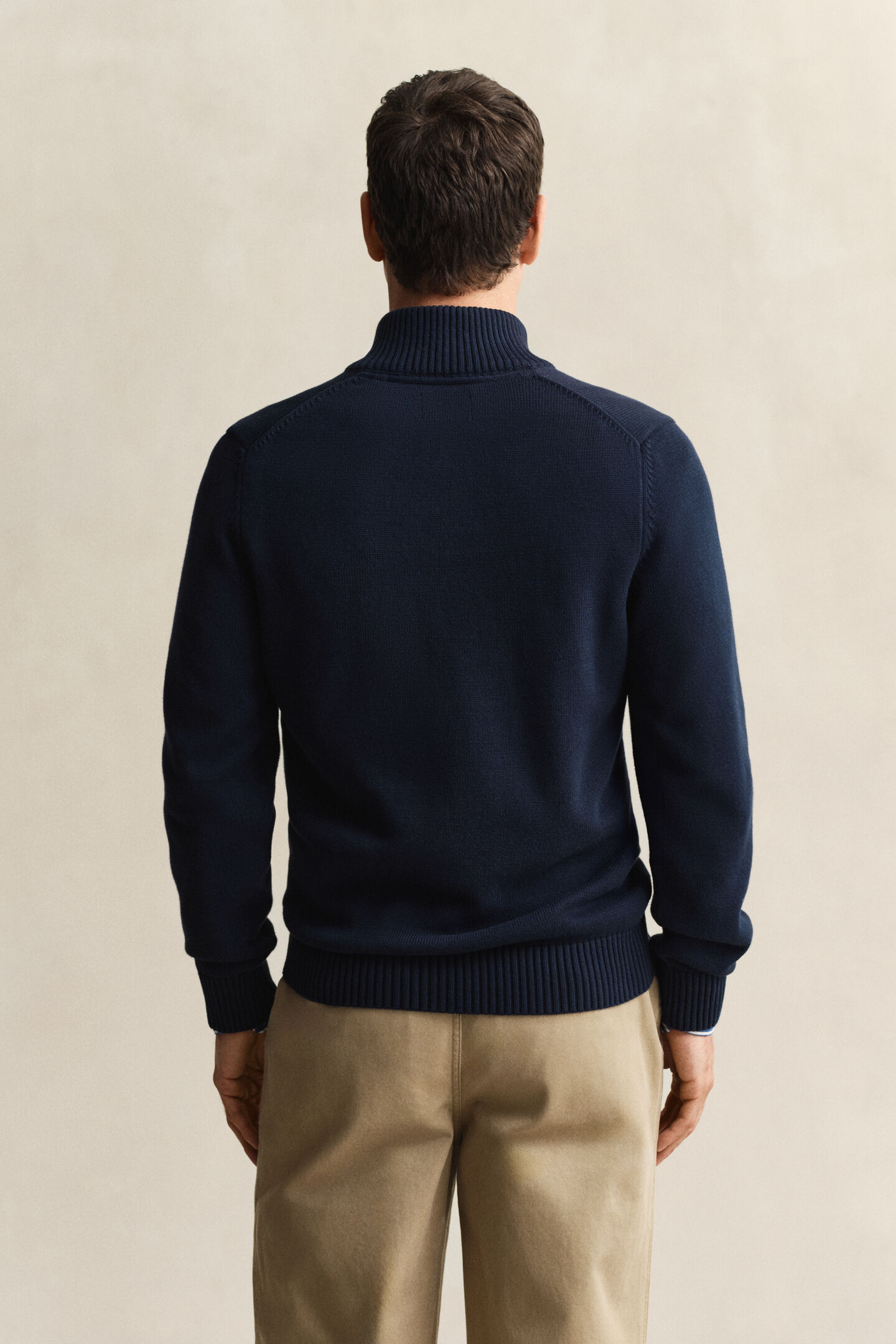 Casual Cotton Half-Zip Sweater