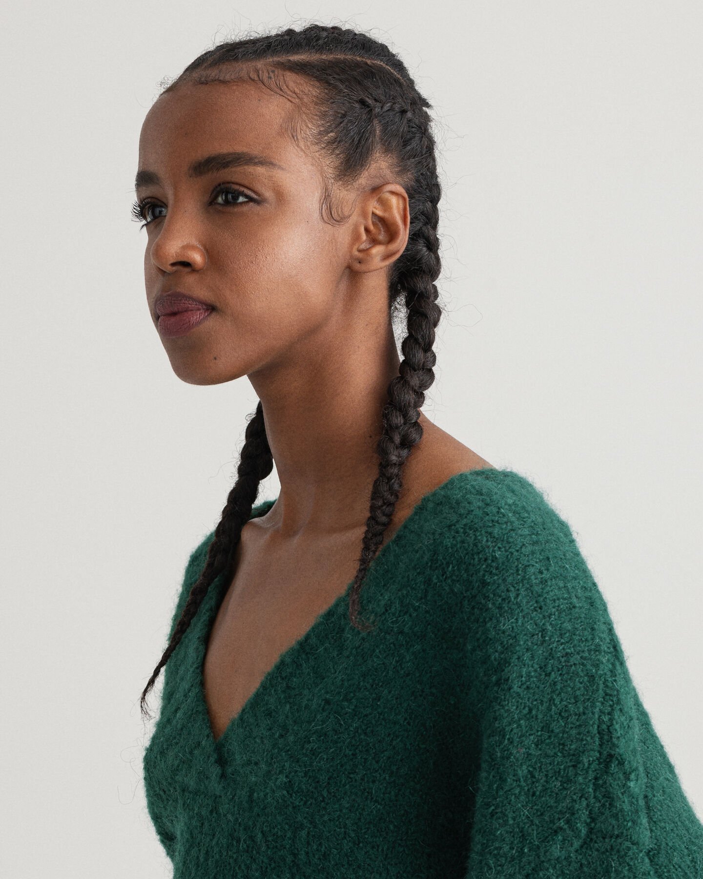 Mohair V-Neck Sweater