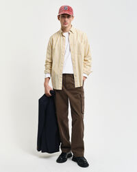 Regular Fit Cotton Twill Cargo Pants