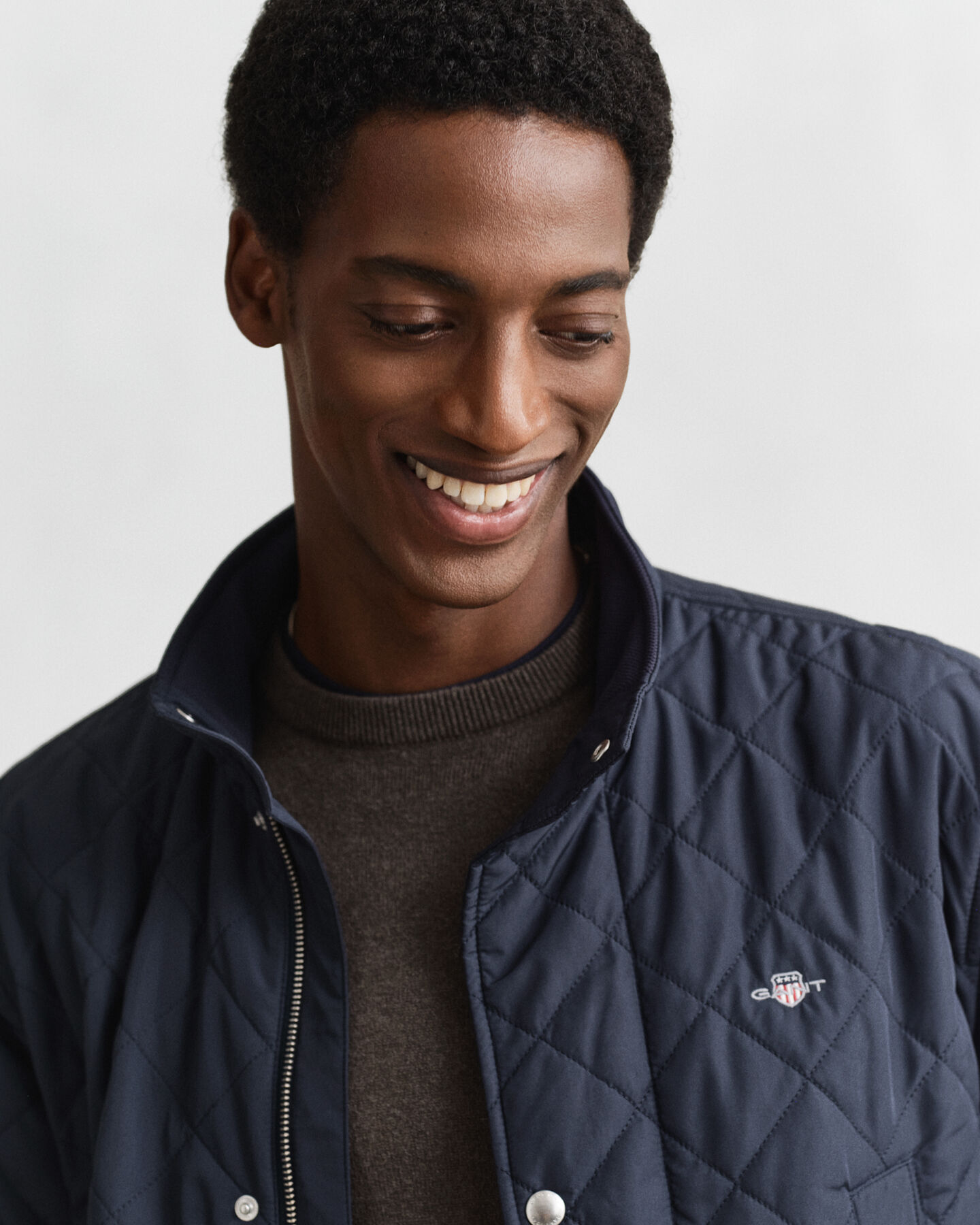 Quilted Windcheater Mid-Length Jacket