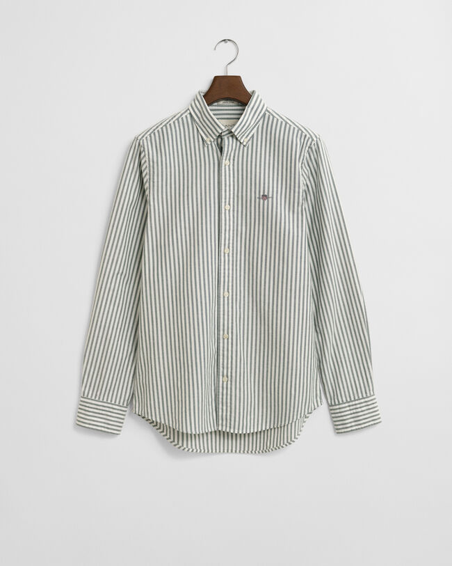 Slim Fit Striped Stretch Oxford Shirt