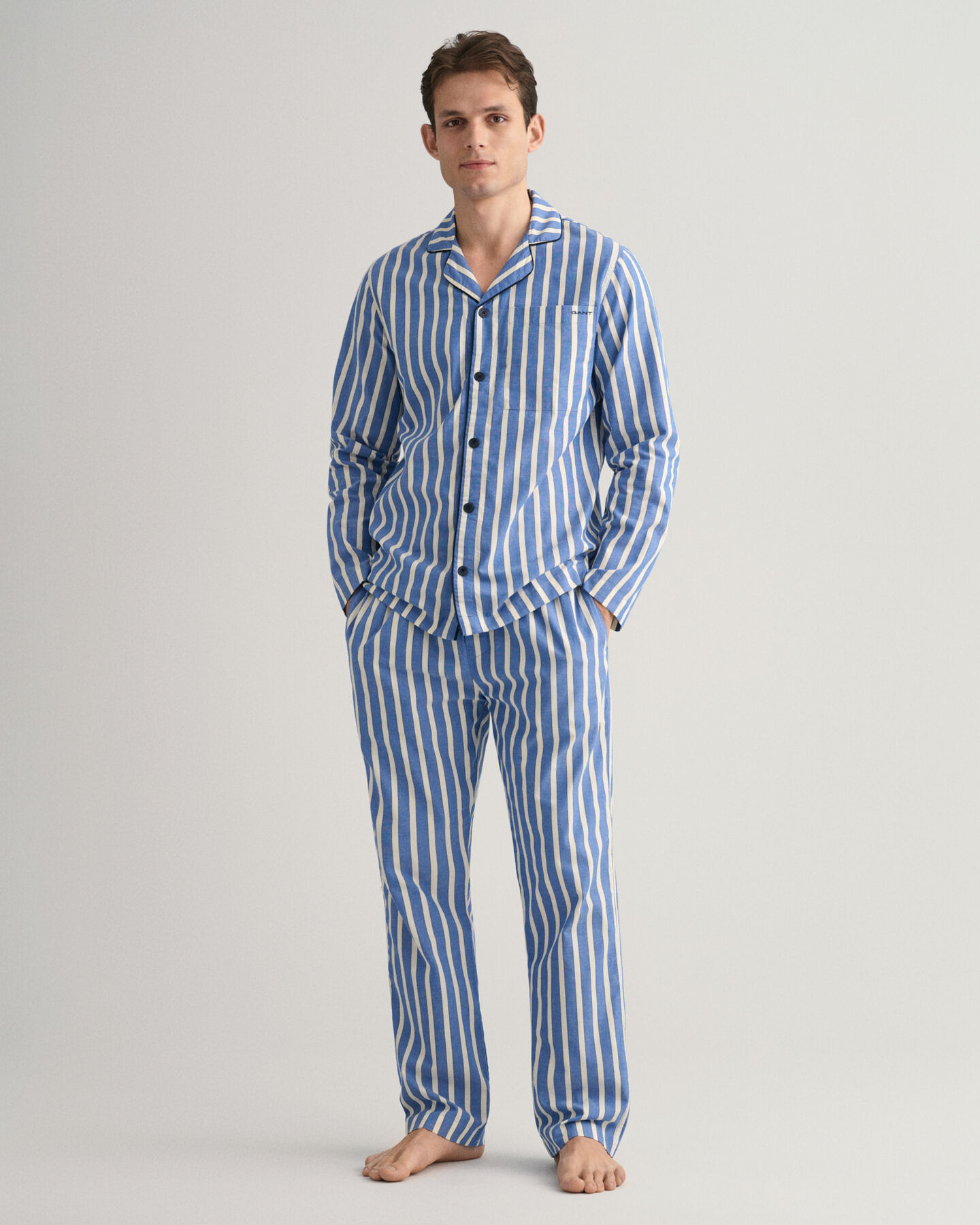 Oxford Stripe Pajama Set