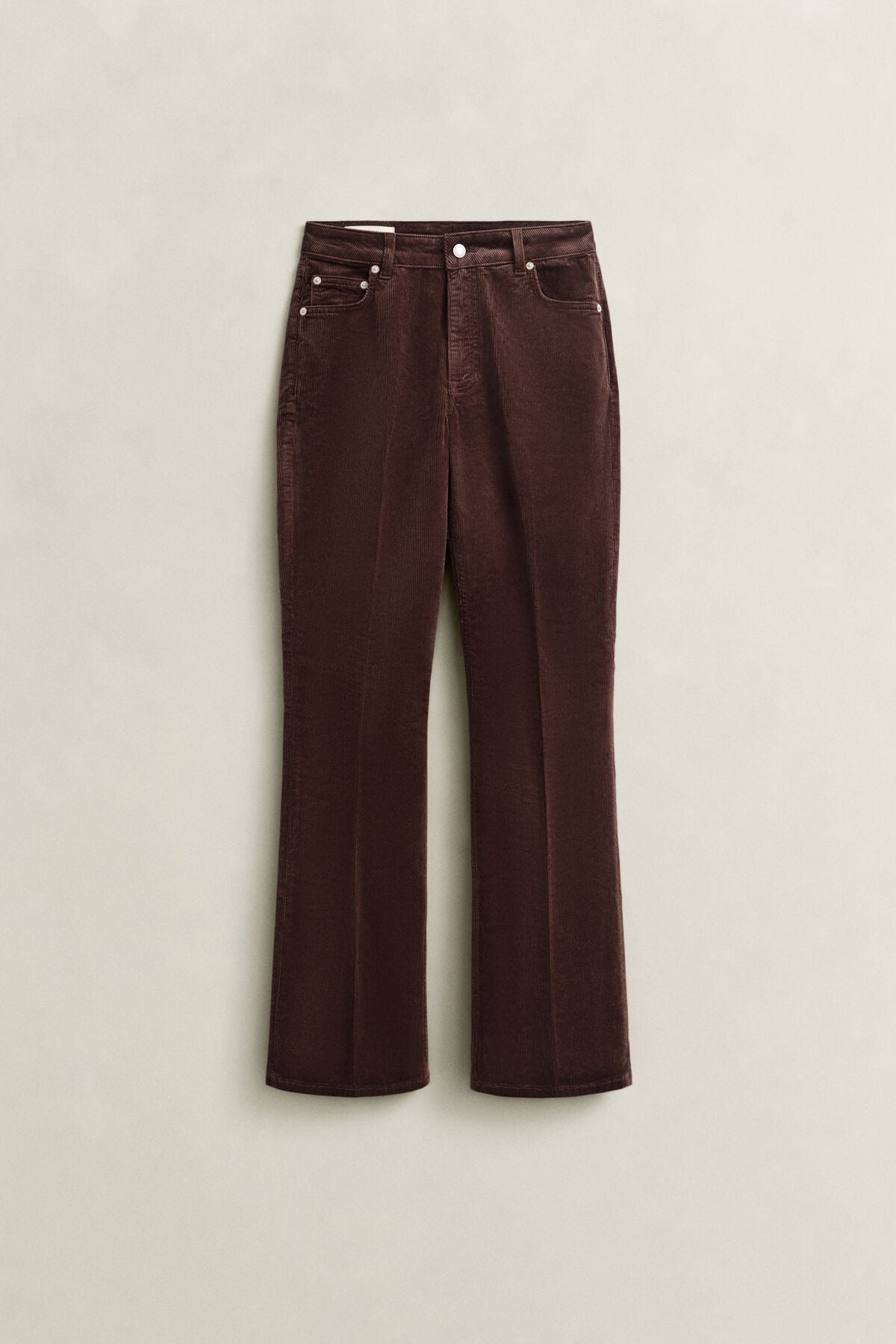 Flared Corduroy Jeans — DEEP BROWN