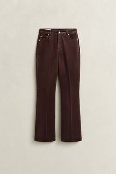 Flared Corduroy Jeans — DEEP BROWN 3