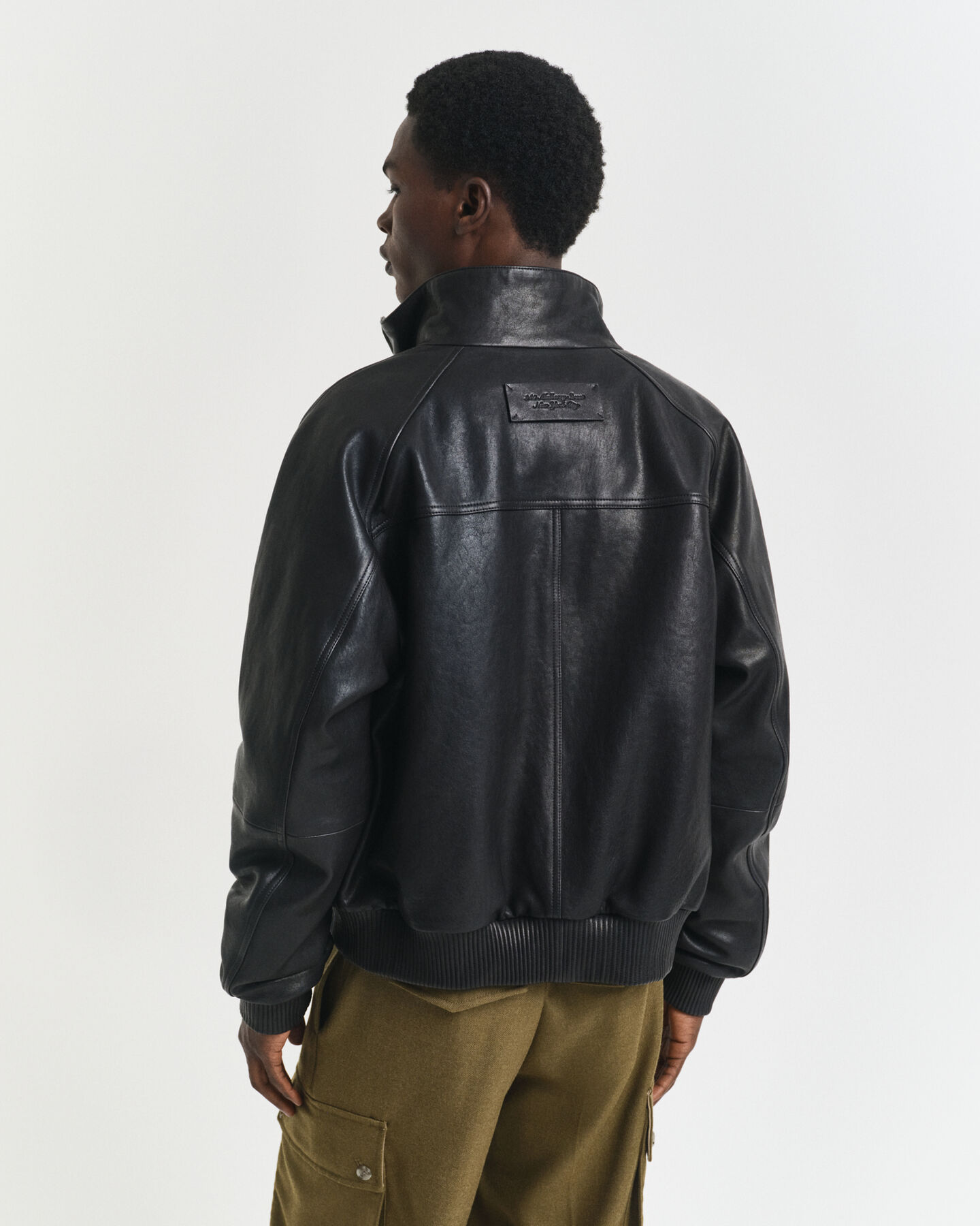 Leather Harrington Jacket
