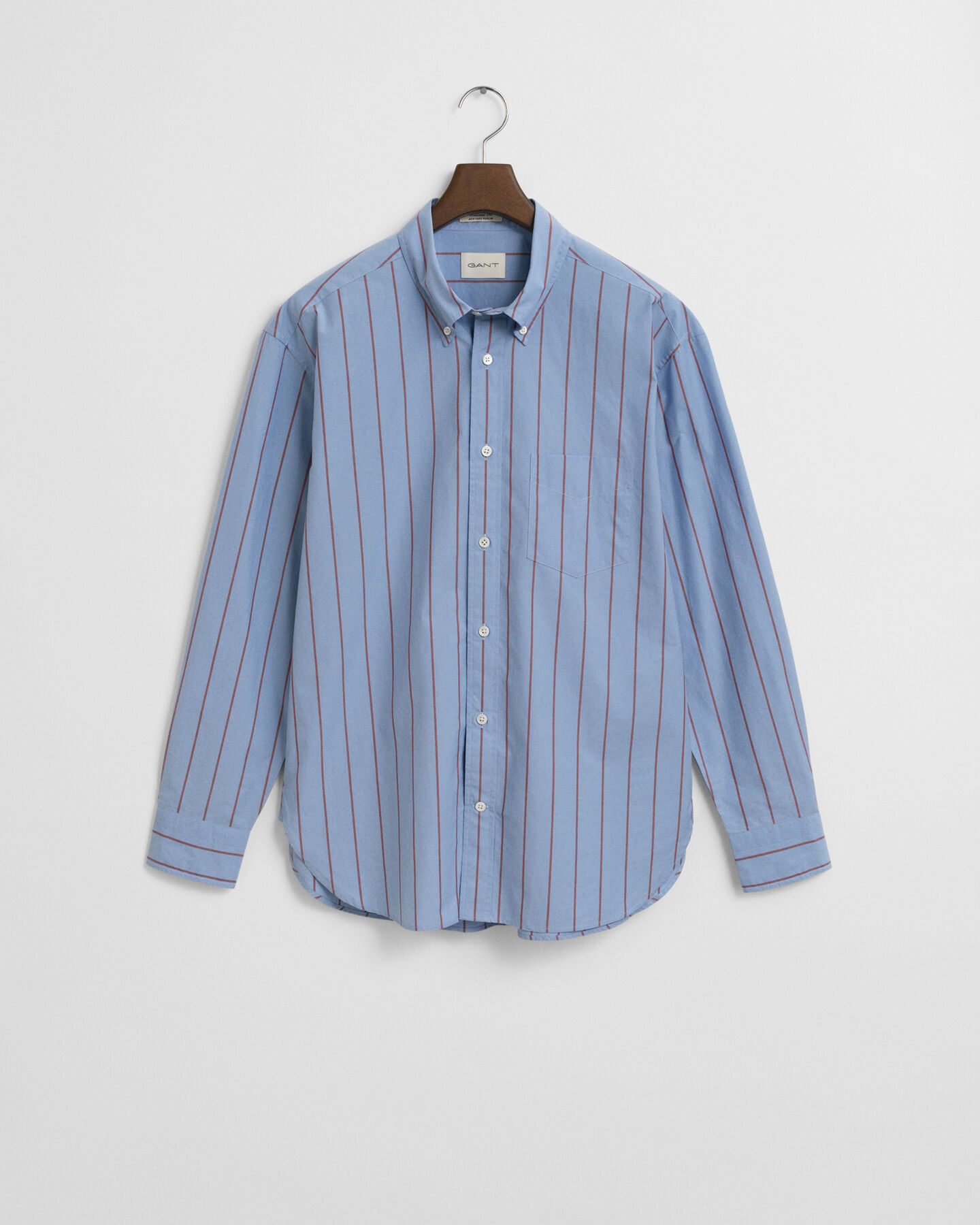 Relaxed Fit Striped Heritage Poplin Shirt
