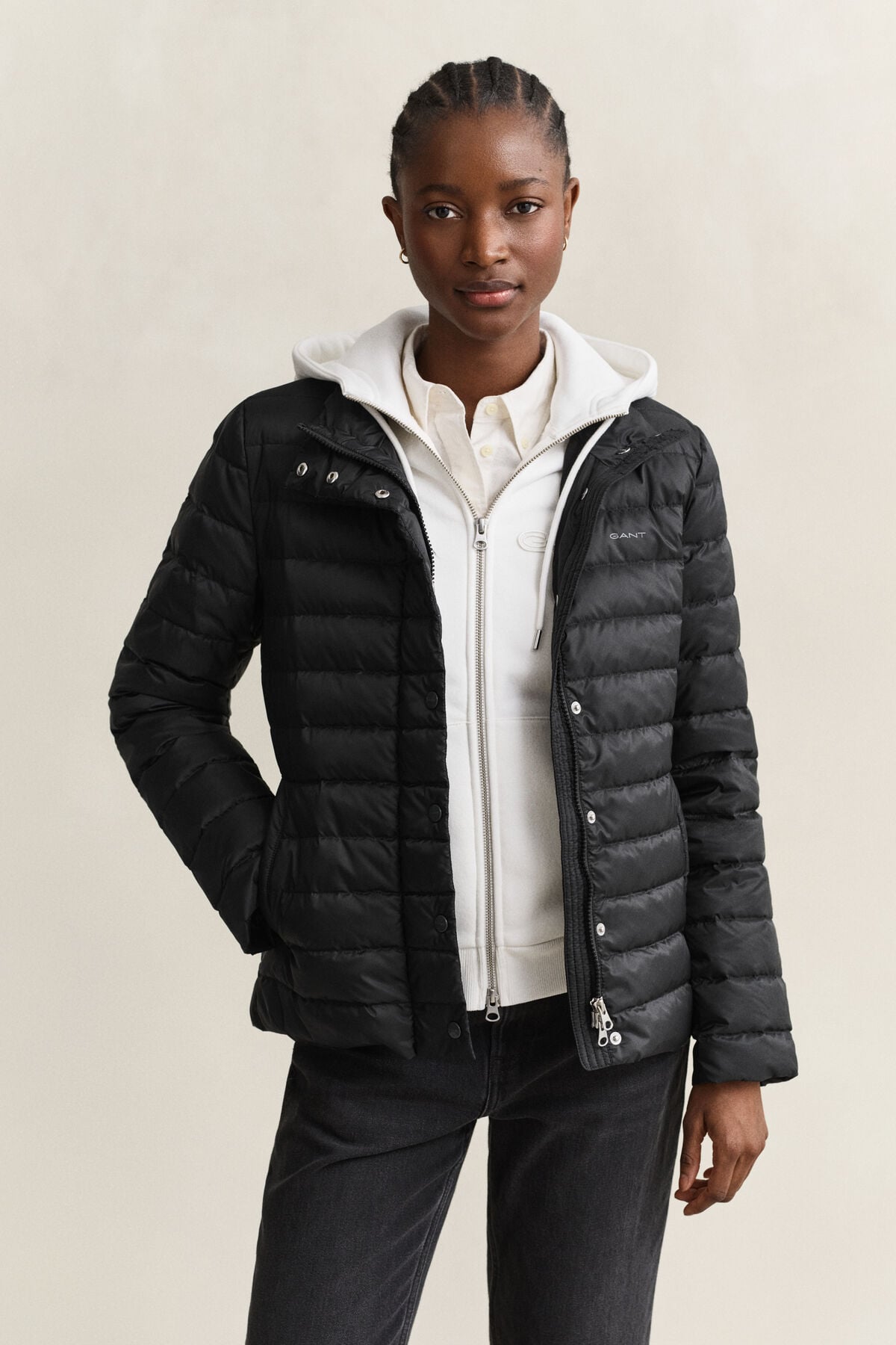 Light Down Jacket — BLACK