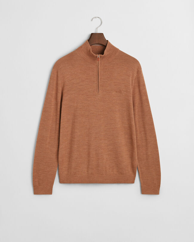 Extra Fine Merino Wool Half-Zip Sweater