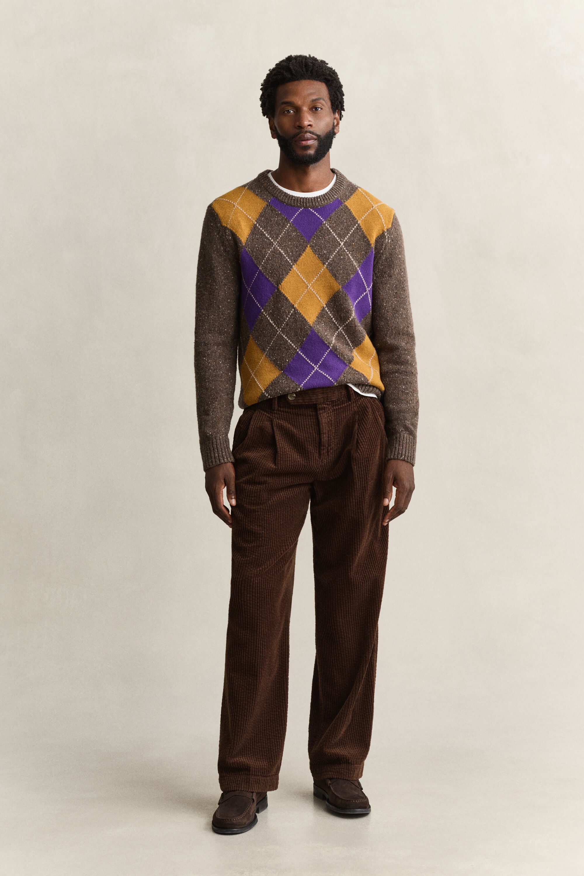 Corduroy Chinos — CARAMEL BROWN