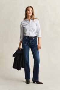 Regular Fit Striped Poplin Shirt