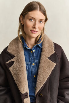 Shearling Jacket — DEEP BROWN 4