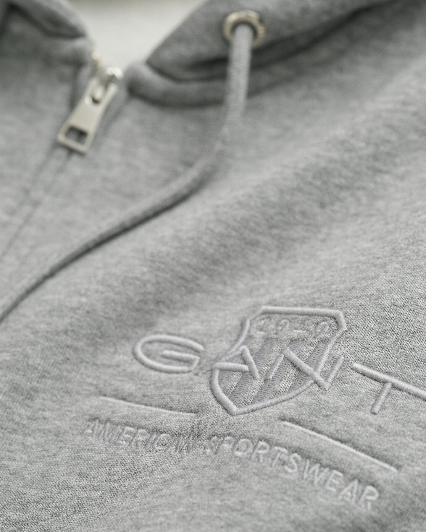 Tonal Shield Zip Hoodie