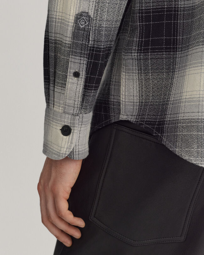 Relaxed Fit Shadow Check Shirt