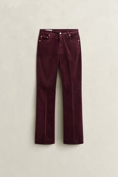 Flared Corduroy Jeans — DARKENED WINE 3
