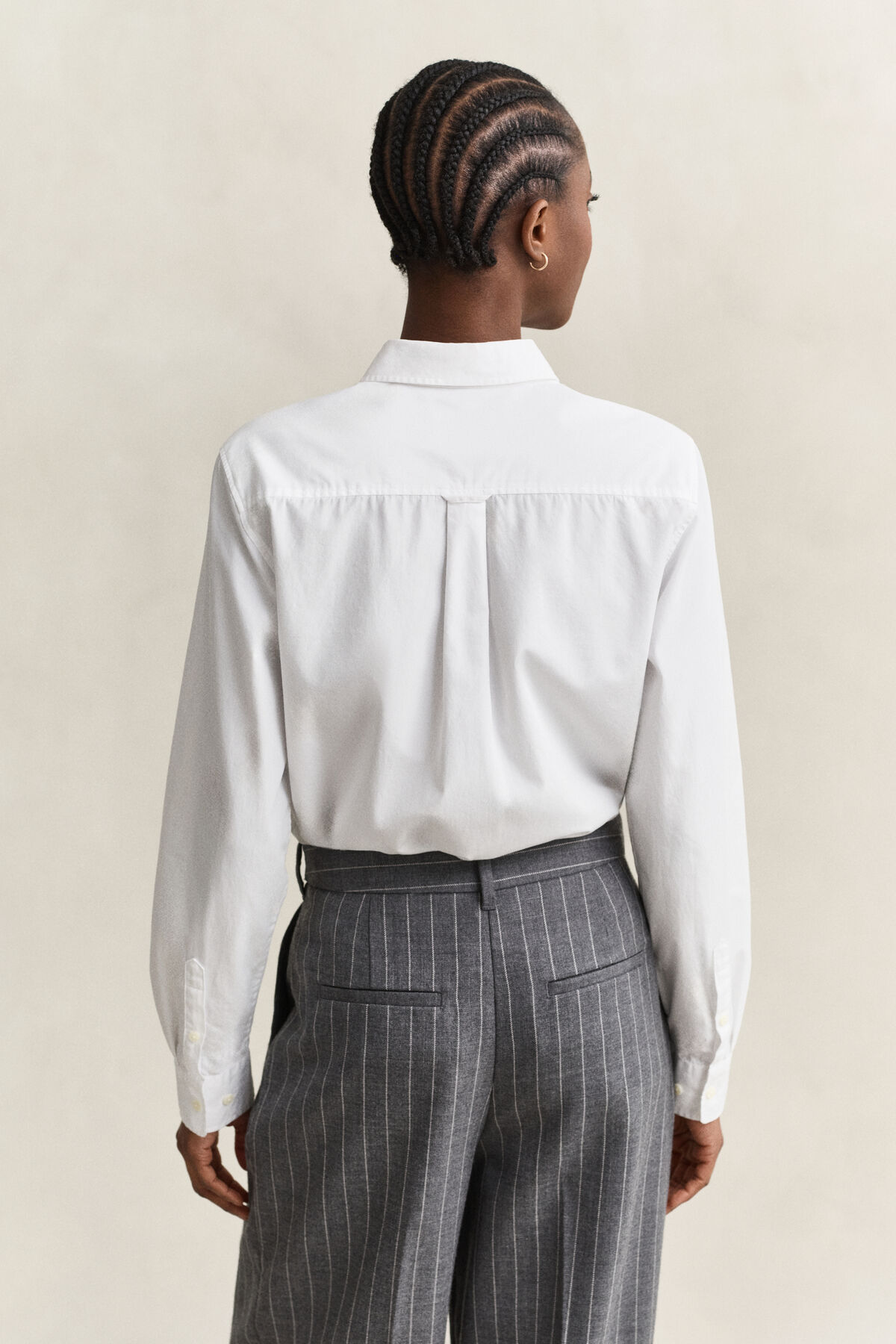 Classic Regular Poplin Shirt — WHITE