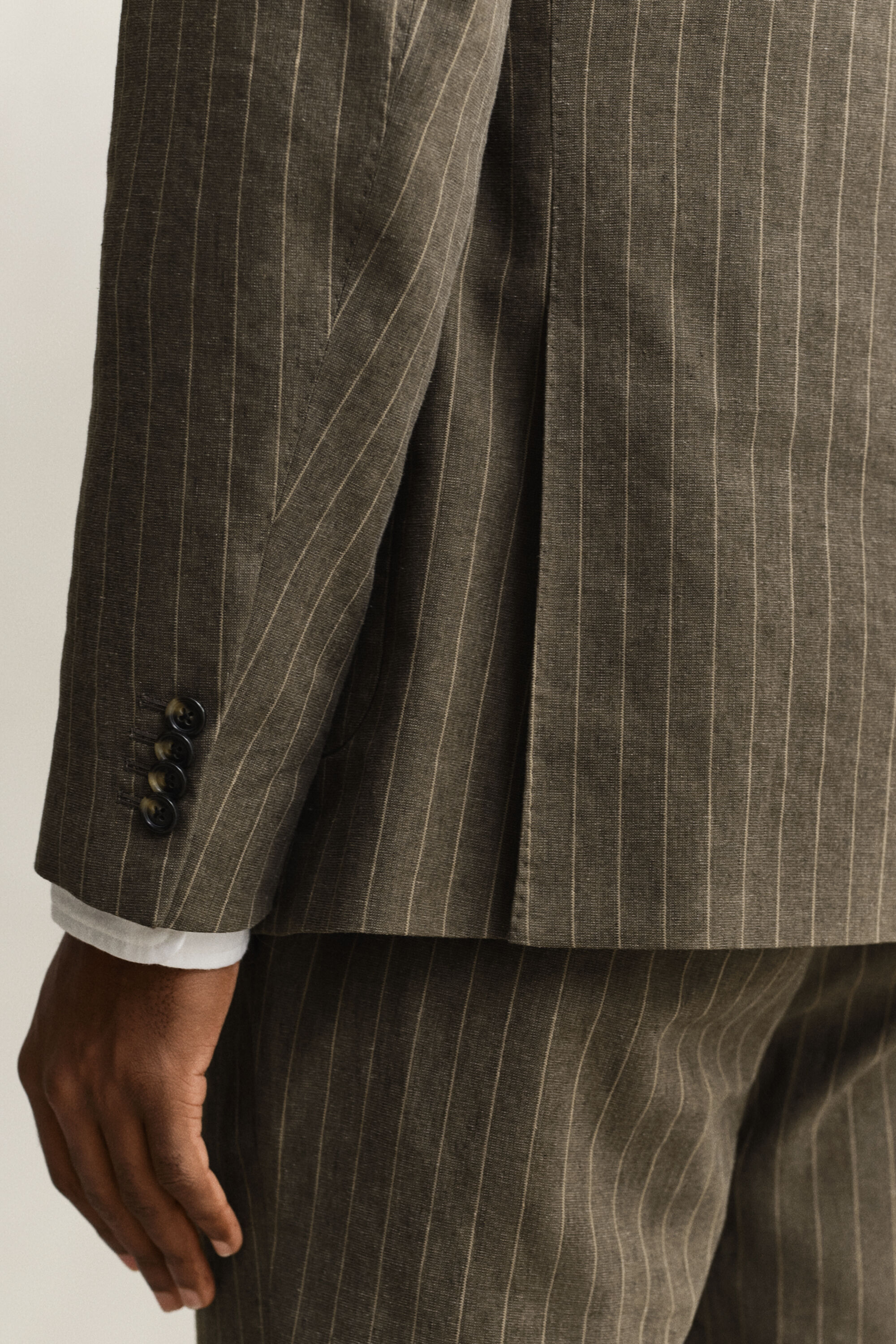 Pinstriped Suit Jacket