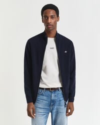 Superfine Lambswool Zip Cardigan
