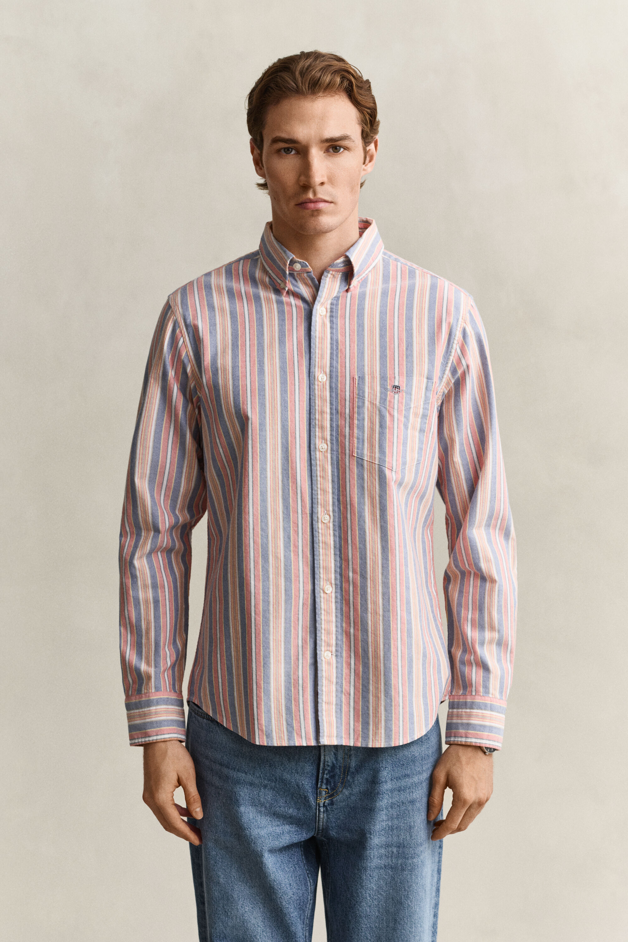 Multistriped Classic Oxford Shirt