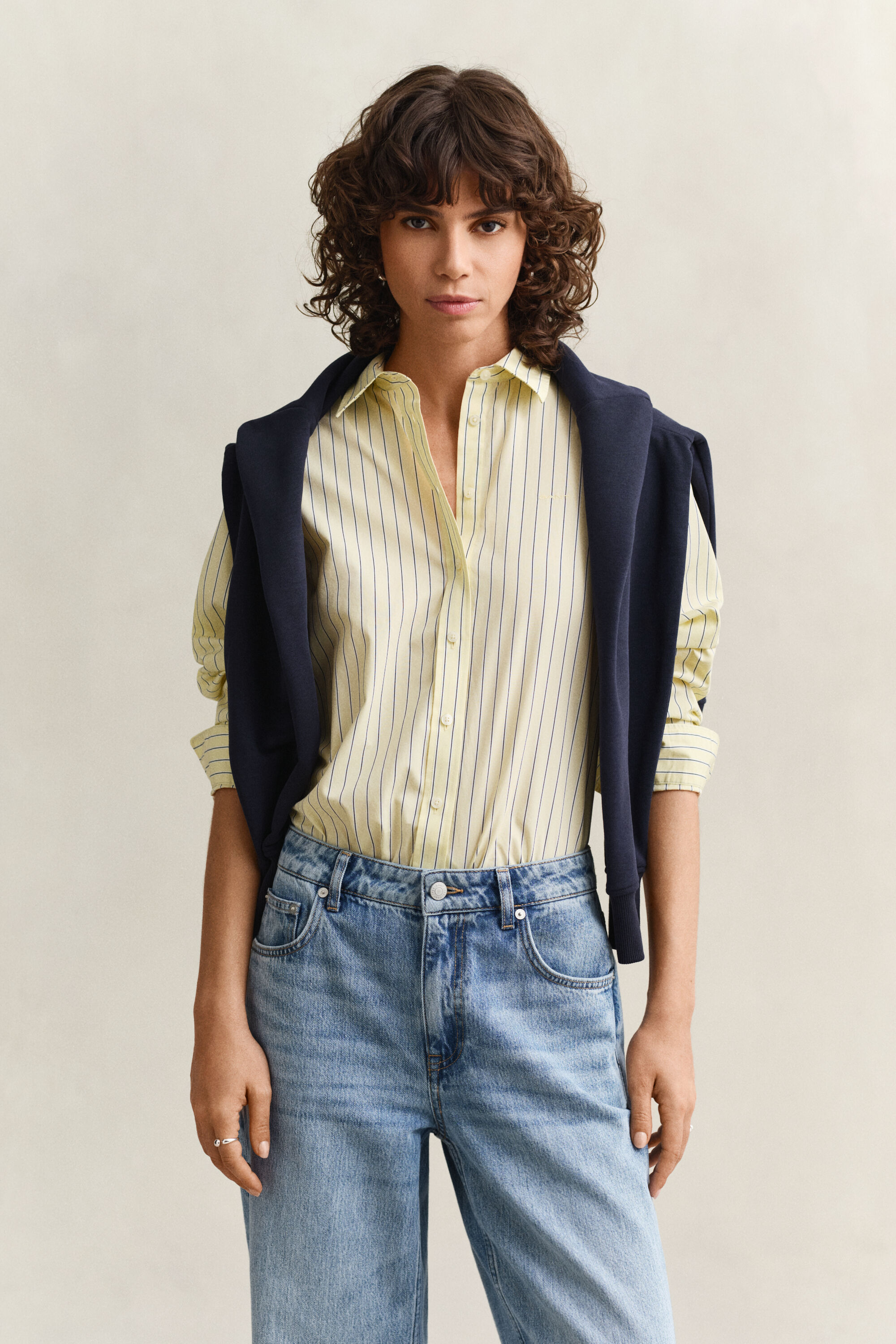 Regular Fit Classic Striped Poplin Shirt