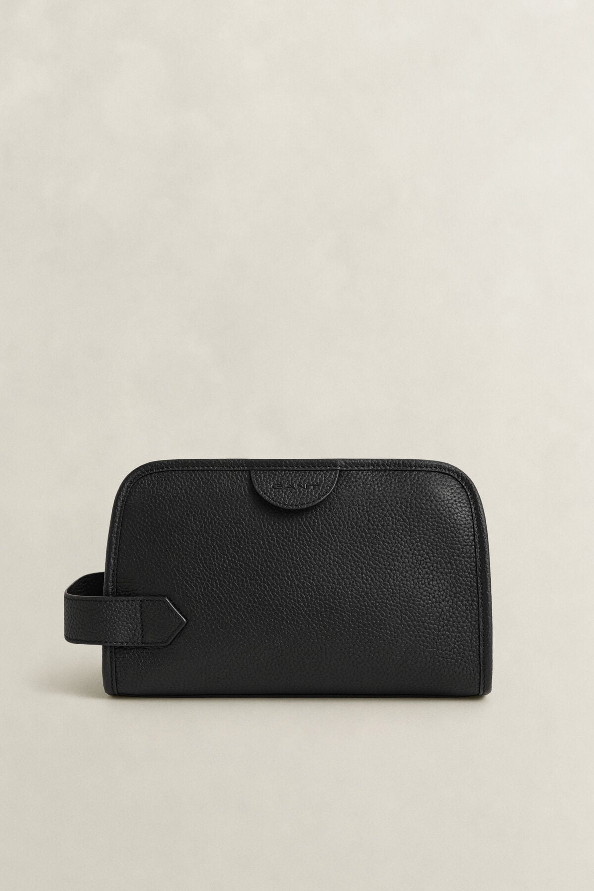Leather Toiletry Bag — BLACK