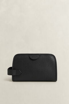 Leather Toiletry Bag — BLACK 3