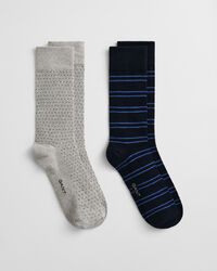 2-Pack Striped & Mini Dotted Socks Gift Box