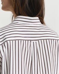 Relaxed Fit Classic Striped Poplin Shirt