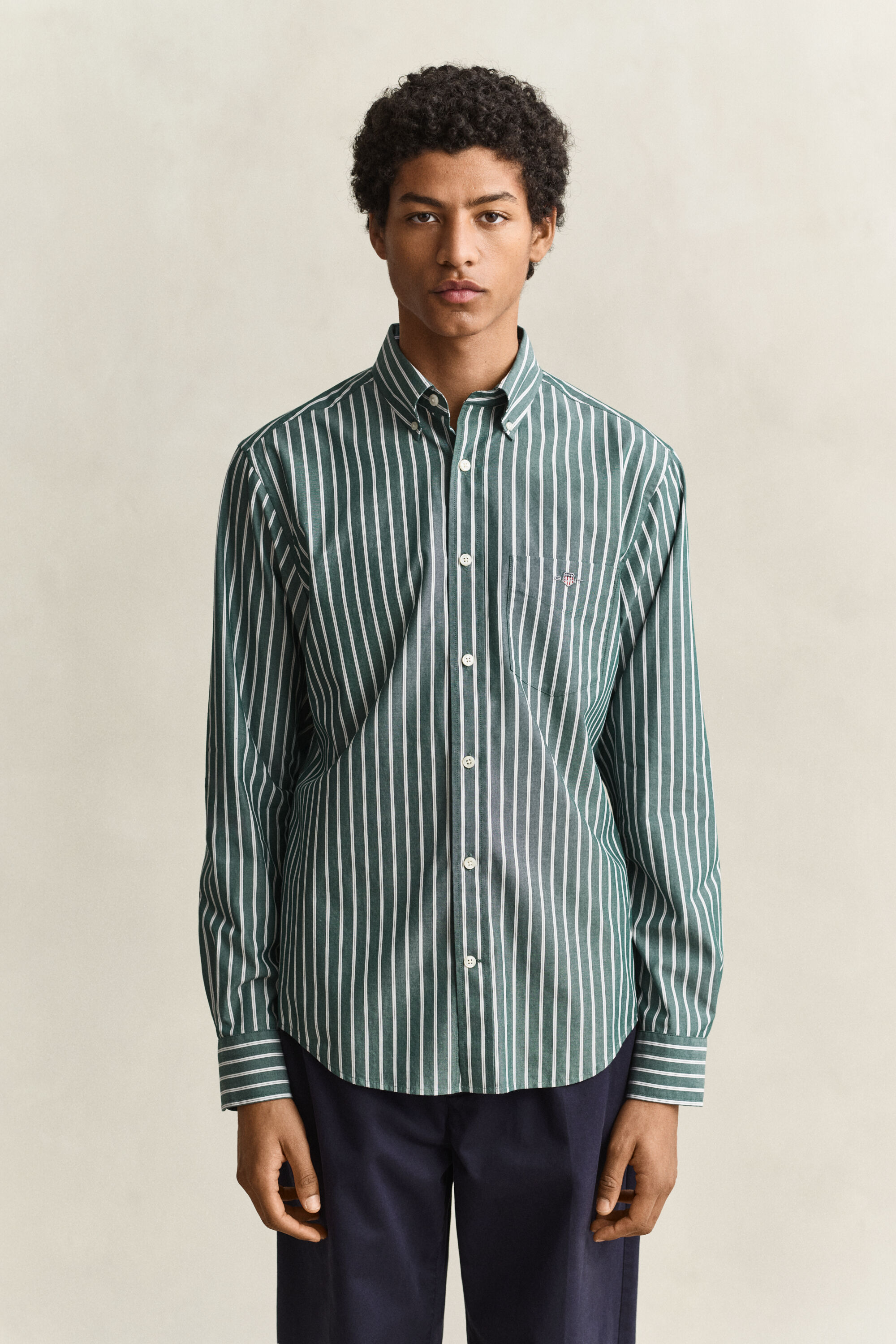 Striped Poplin Shirt