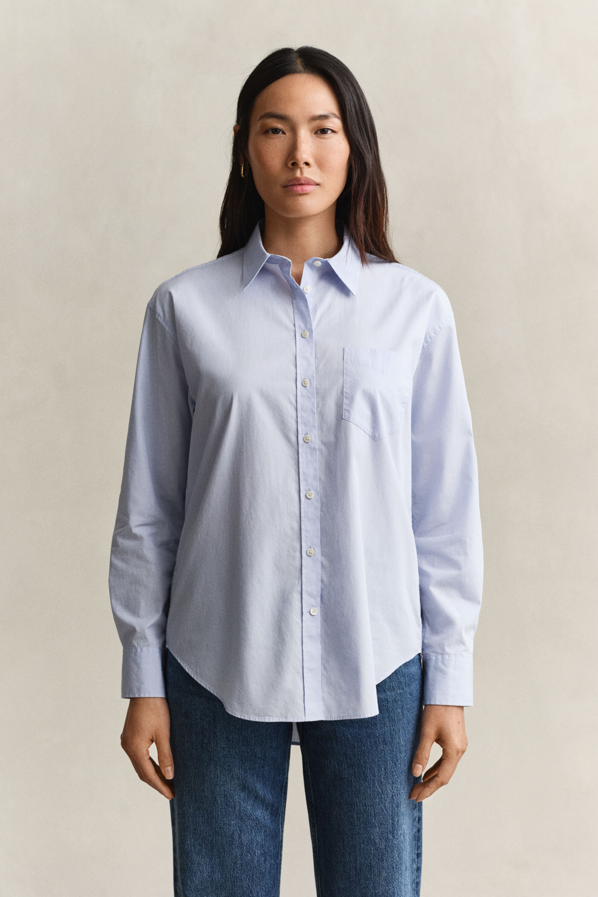 Relaxed Fit Classic Poplin Shirt