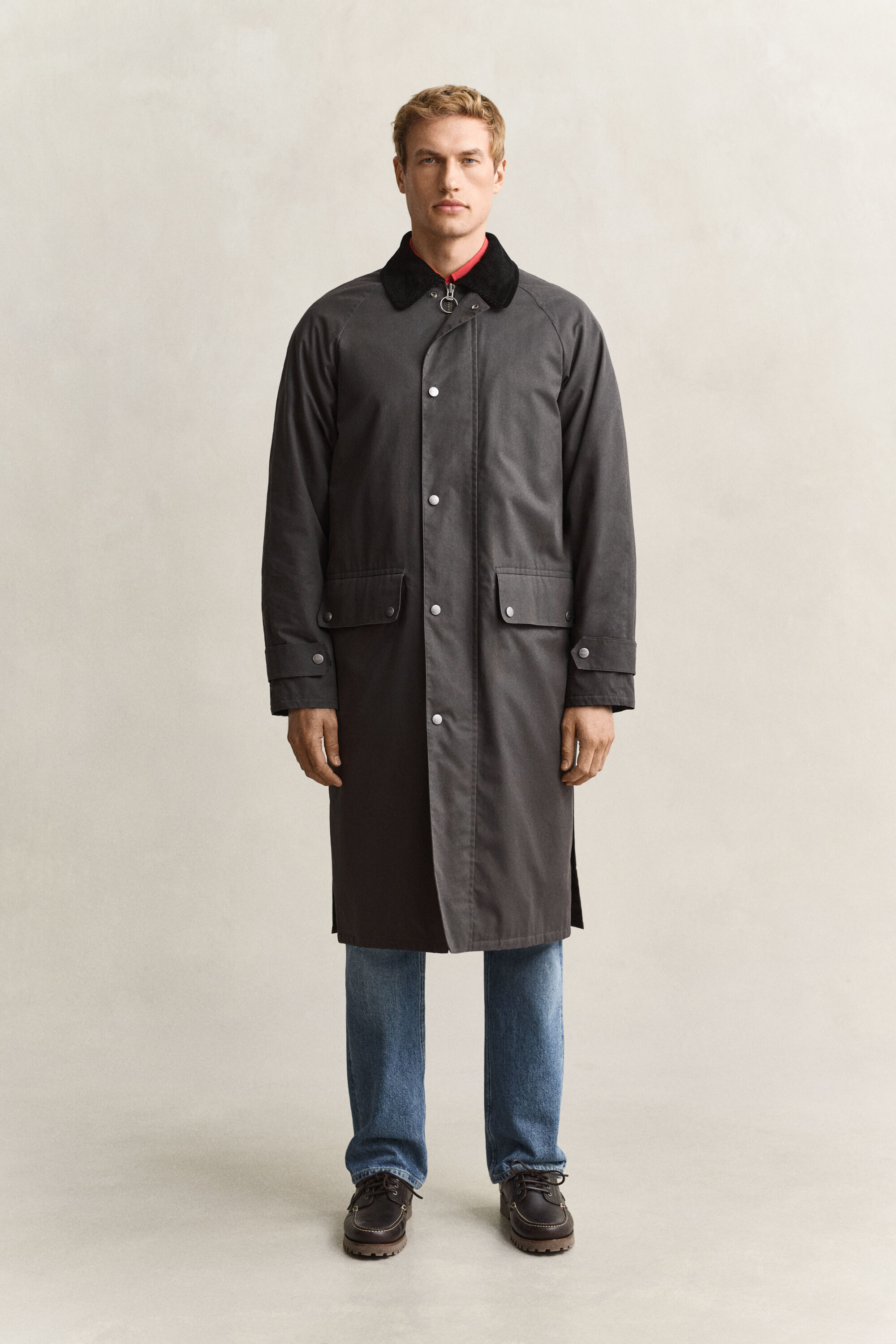 Waxed Barn Coat — DUSKY ANTHRACITE