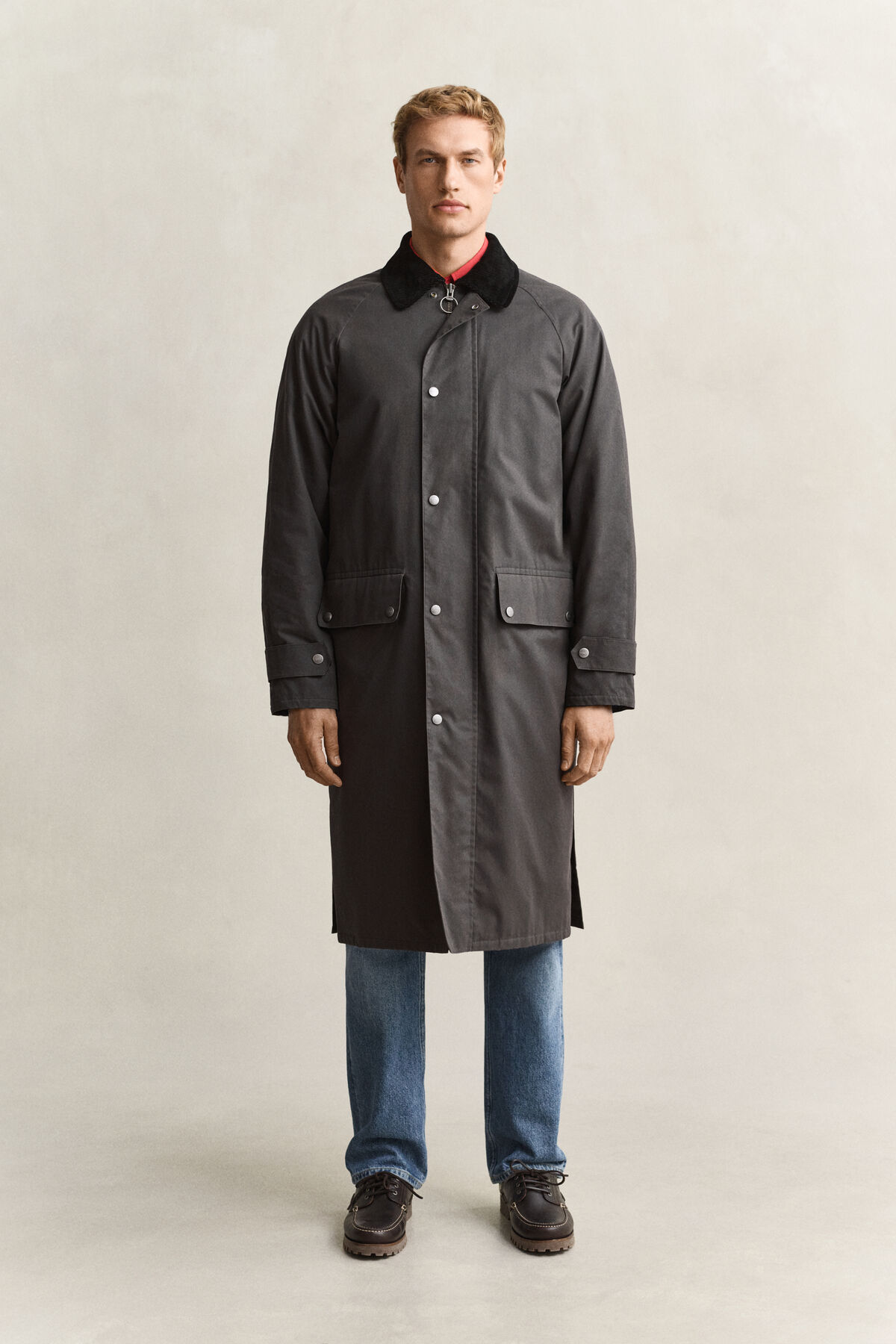 Waxed Barn Coat — DUSKY ANTHRACITE