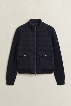 Hybrid Insulated Flannel Jacket — EVENING BLUE 1