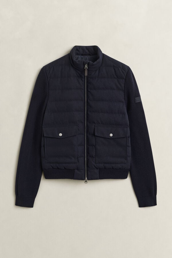 Hybrid Insulated Flannel Jacket — EVENING BLUE