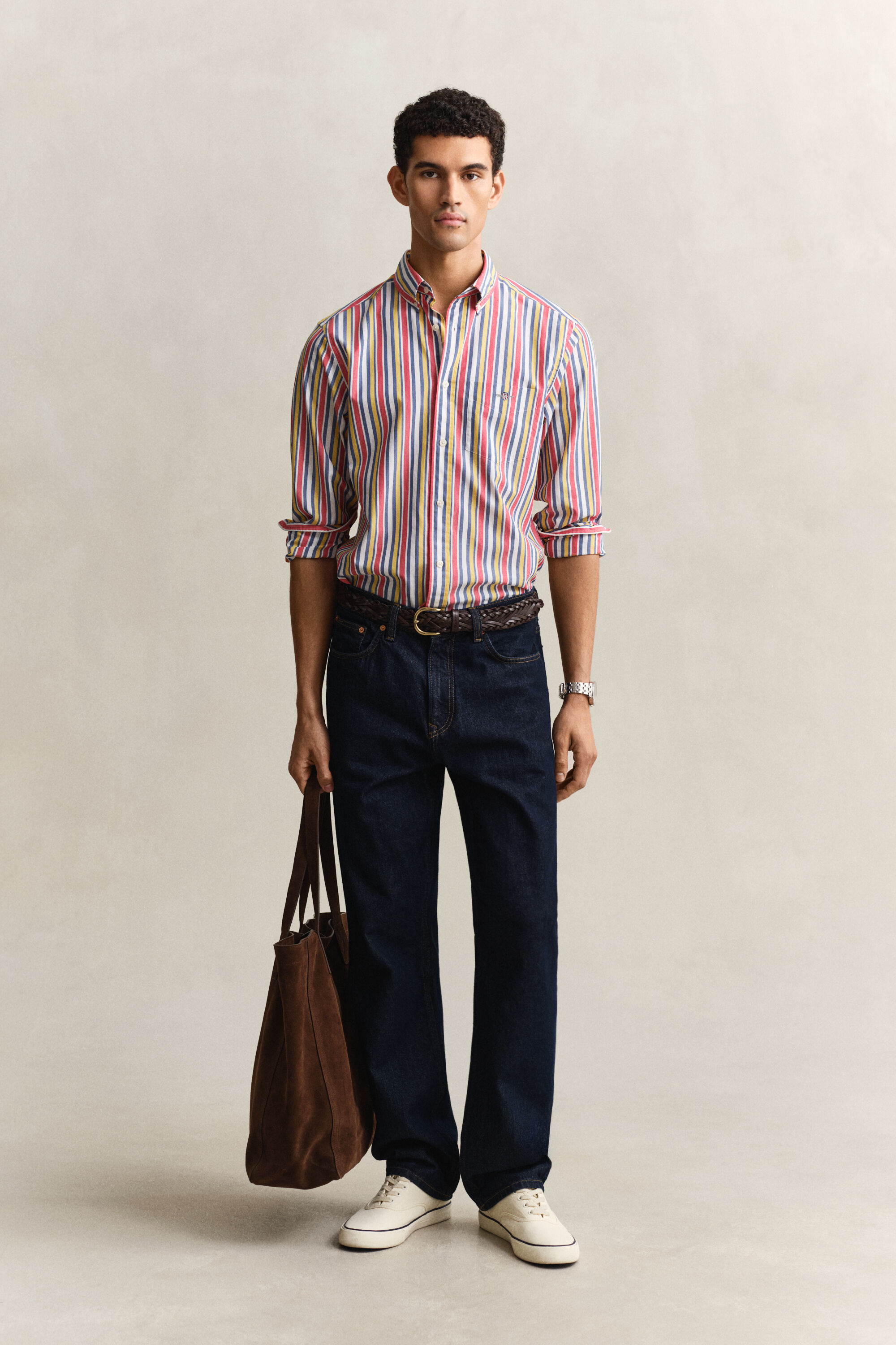 Multistriped Poplin Shirt