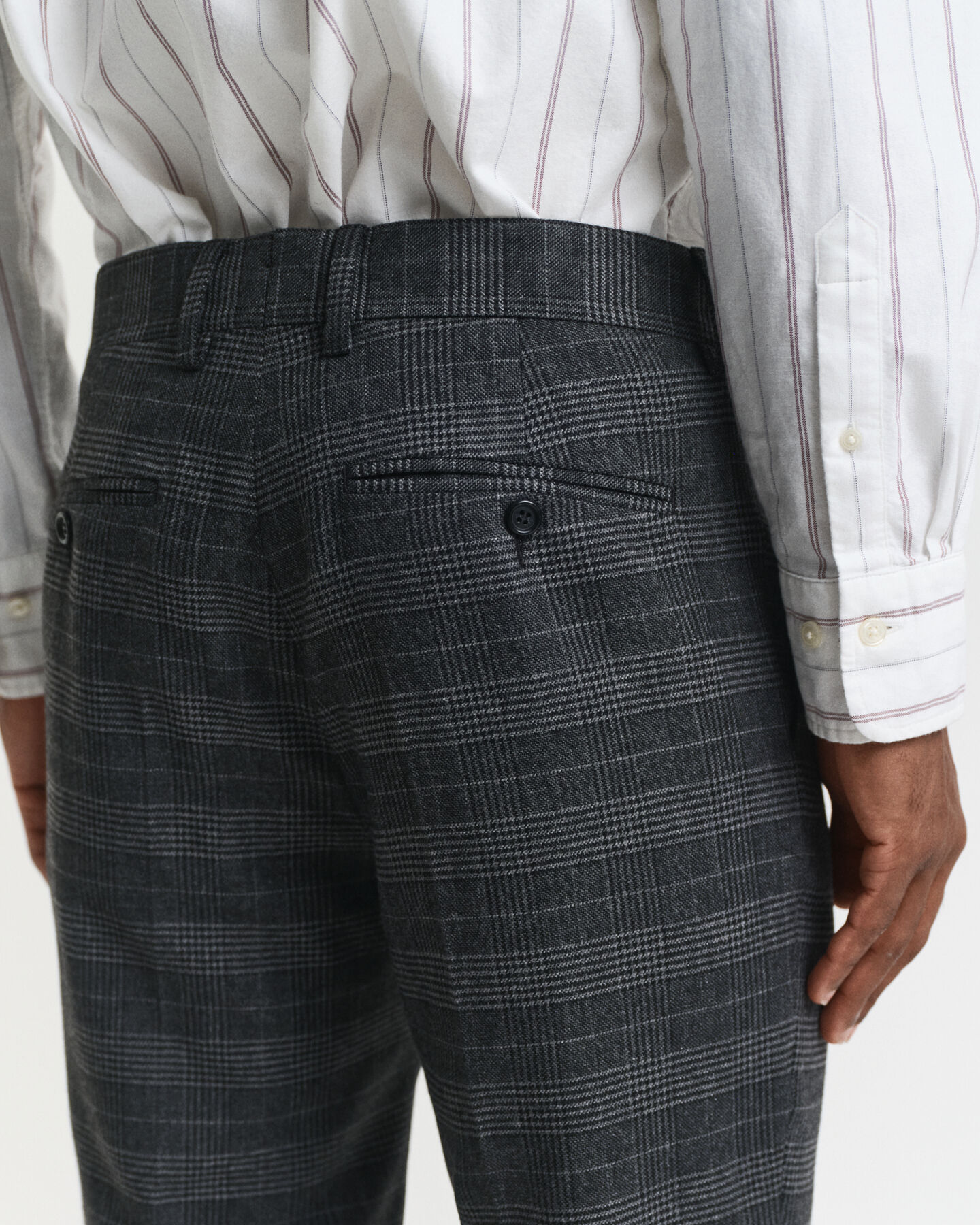Slim Fit Glen Check Suit Pants
