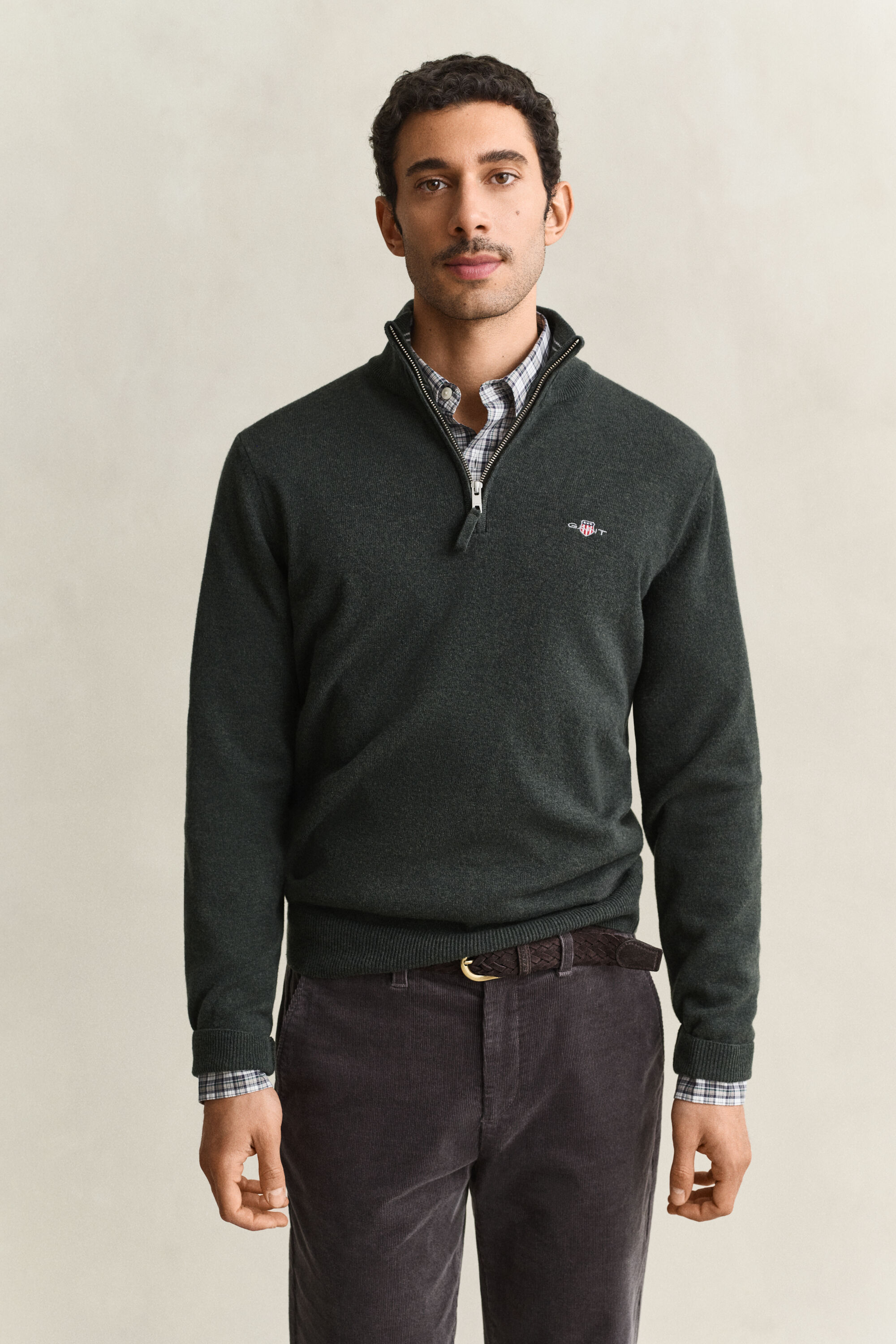 Lambswool Half-Zip Sweater