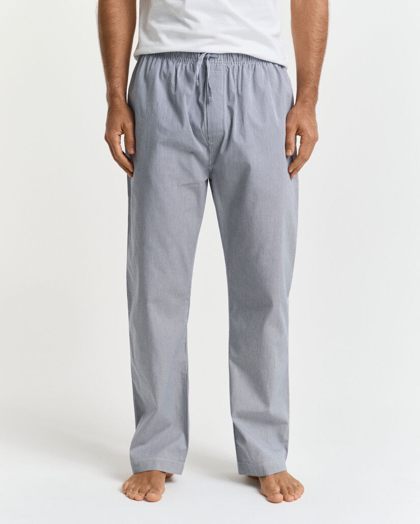 Striped Poplin Pajama Pants