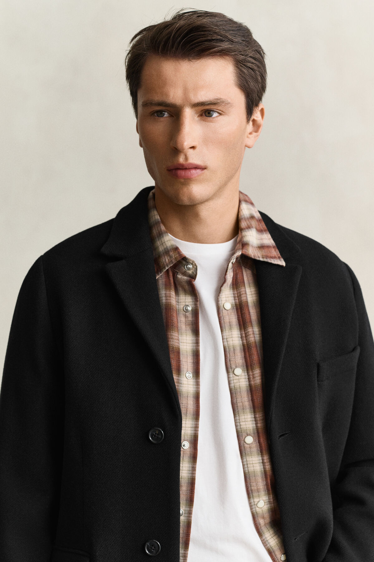 Wool Coat — BLACK