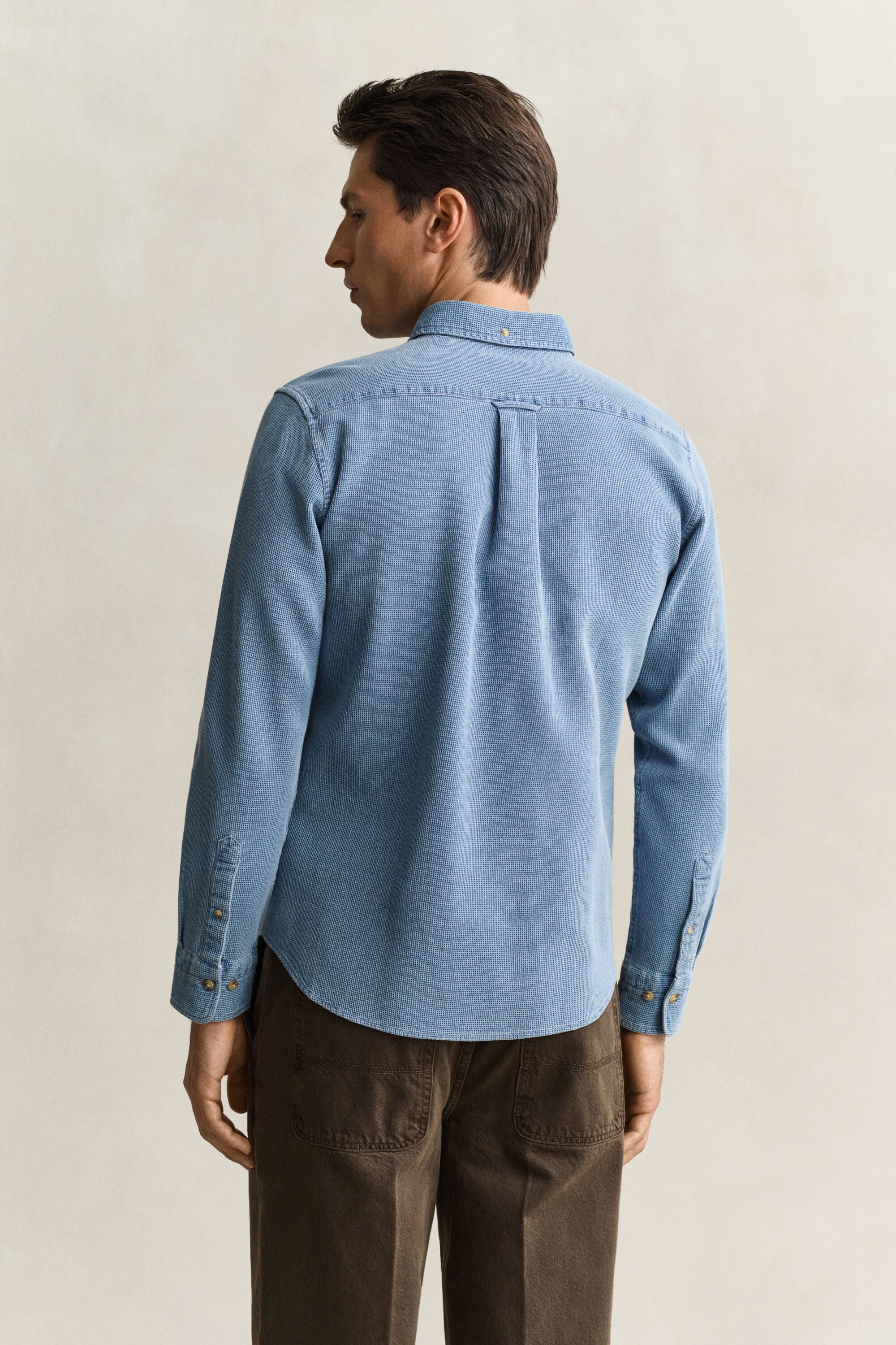 Indigo Waffle Shirt