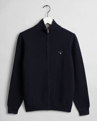 Triangle Texture Full-Zip Sweater