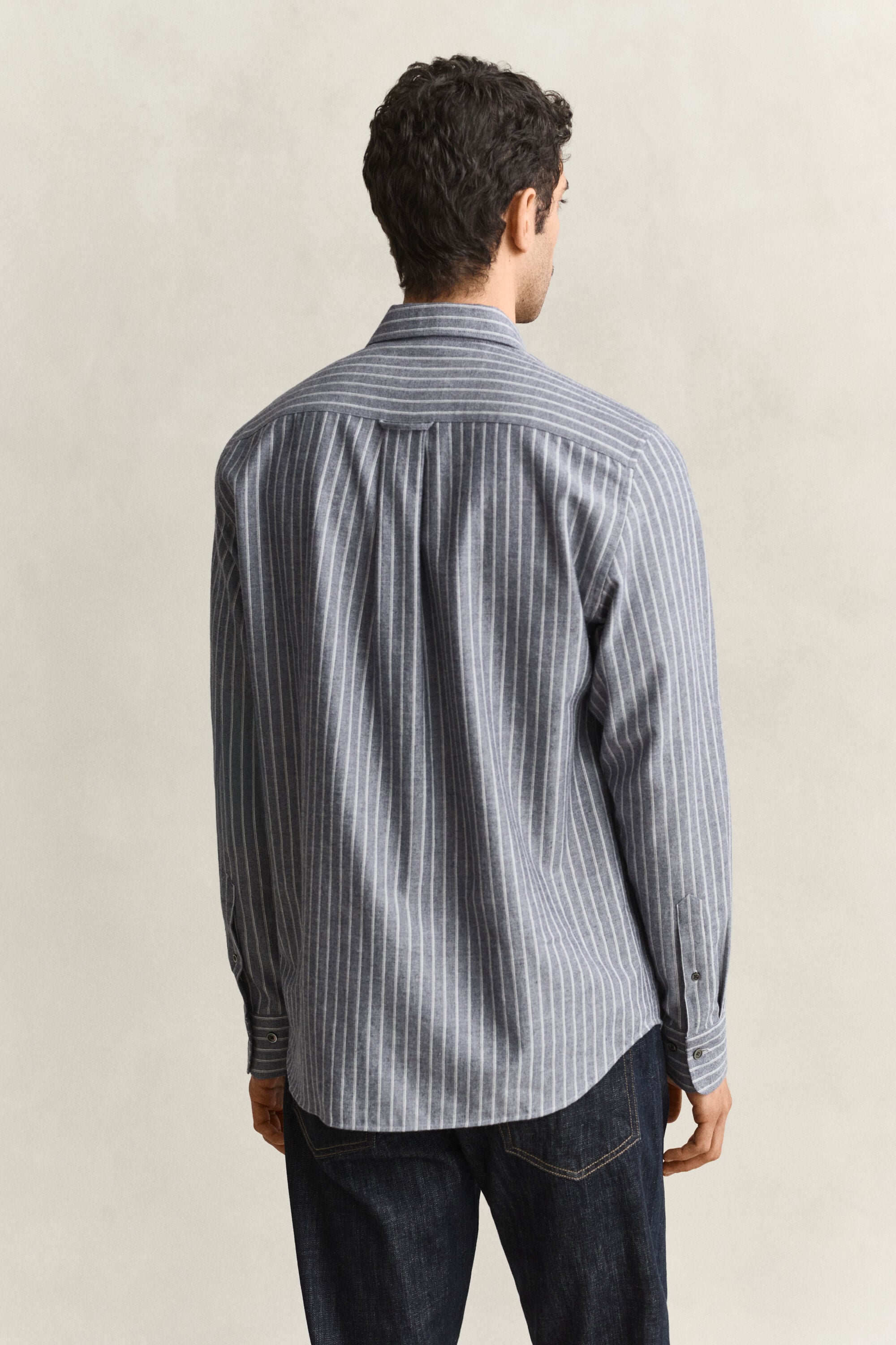 Striped Flannel Mélange Shirt