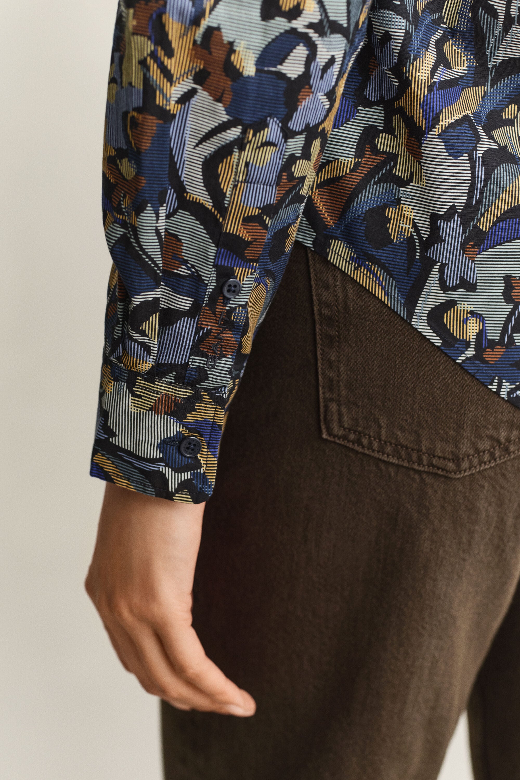 Printed Cotton Voile Shirt