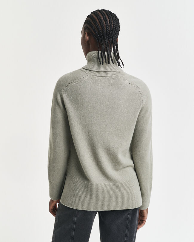 Soft Wool Cashmere Blend Turtleneck Sweater